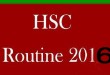 HSC Routine 2016